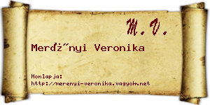 Merényi Veronika névjegykártya