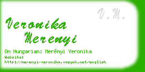 veronika merenyi business card